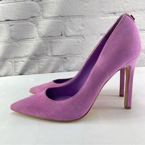 Guess 4 Inch High Heel Stiletto Purple Suede Pumps Size 7.5